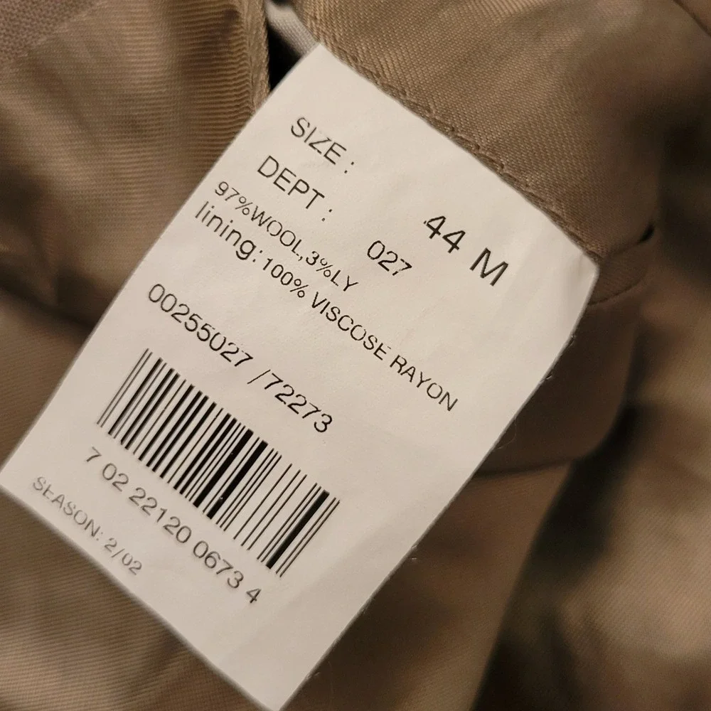 346 Brooks Brothers 44M Blazer Tan Wool Stretch Preppy Sport Coat Jacket Granola